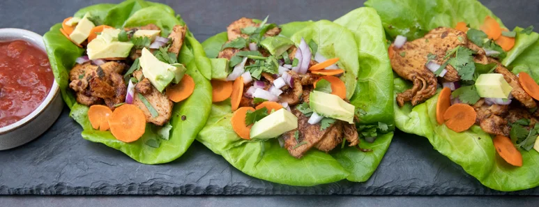 Chicken Taco Lettuce Wraps