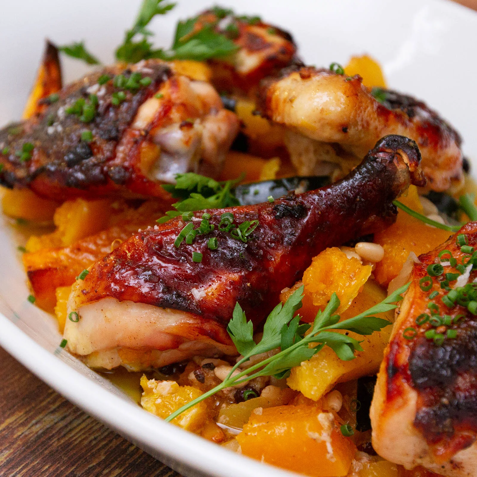 Honey and Brown Butter Roasted Chicken