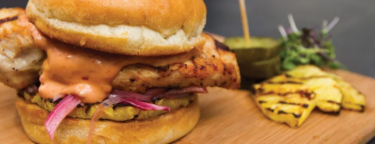Grilled Chicken &amp; Pineapple Sandwich
