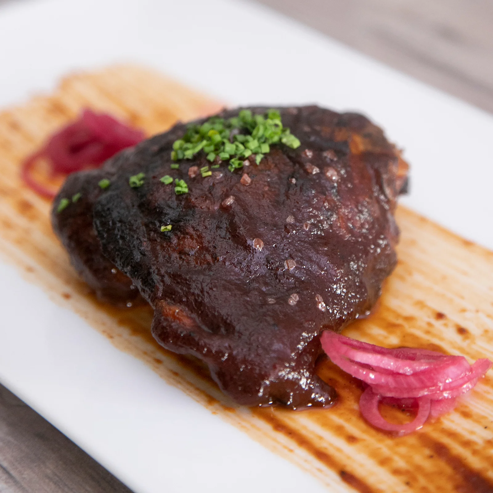 Grilled Chicken Thighs with Coffee BBQ Sauce