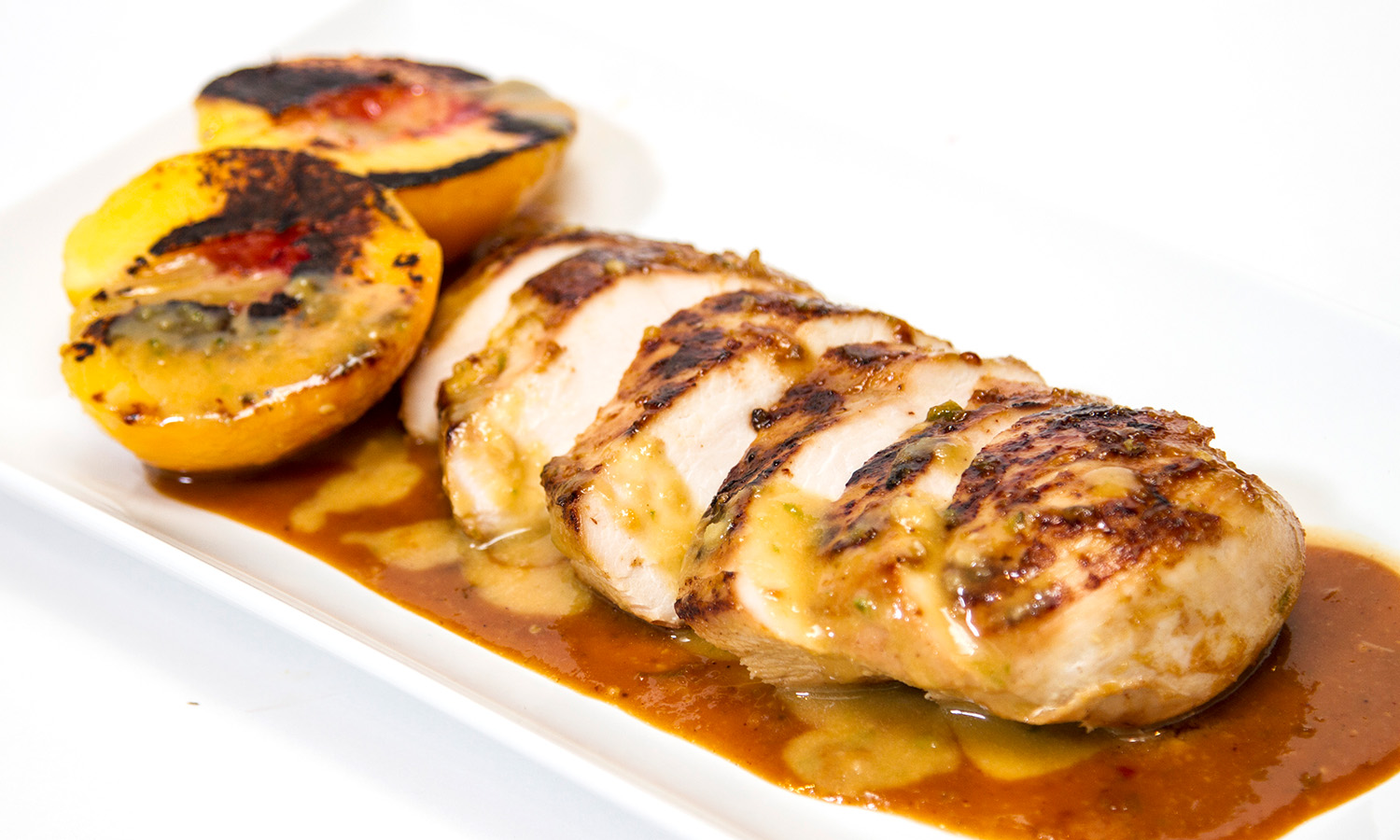 Pan-Seared Chicken Breasts With Spicy Peach Glaze