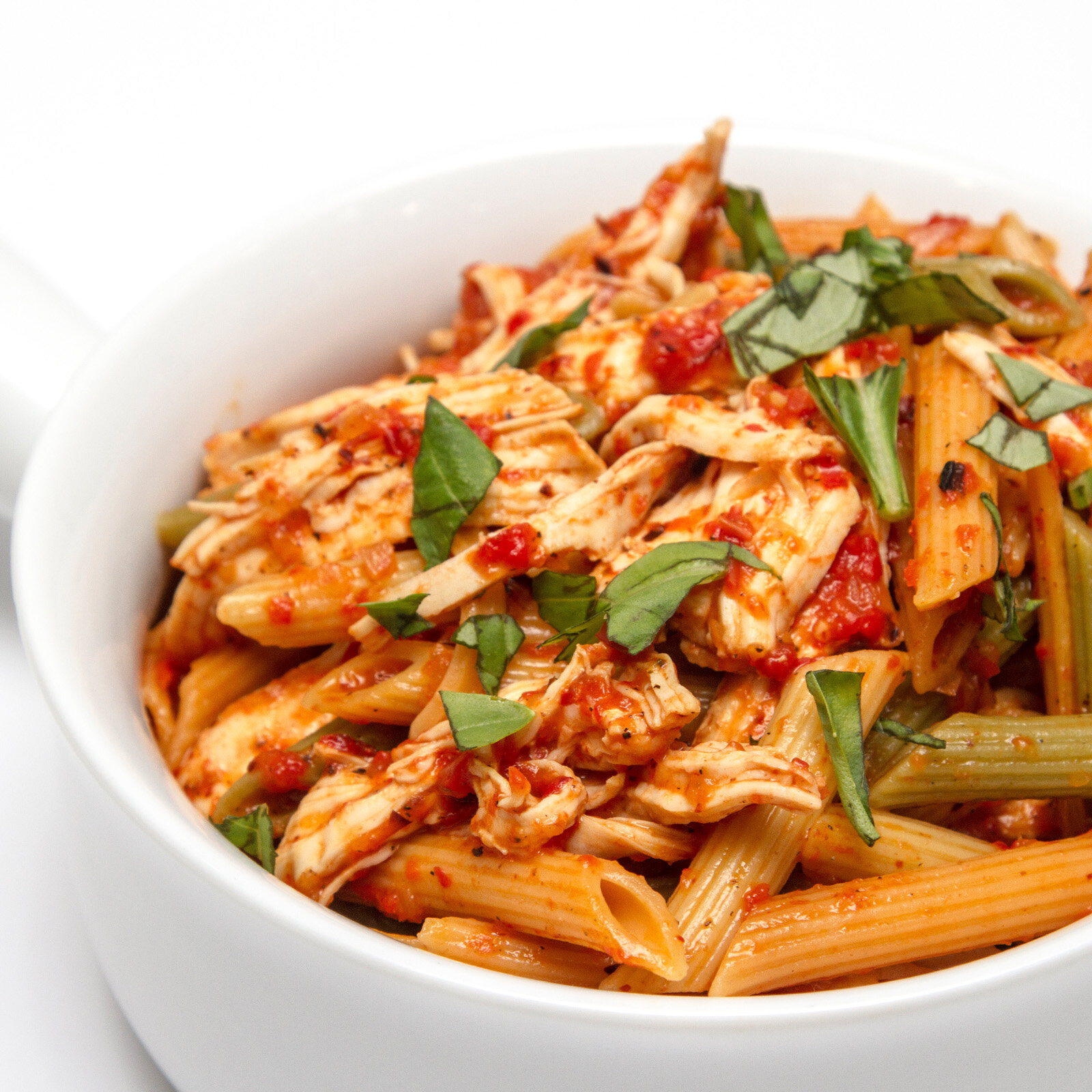 Roasted Red Pepper Pasta With Chicken