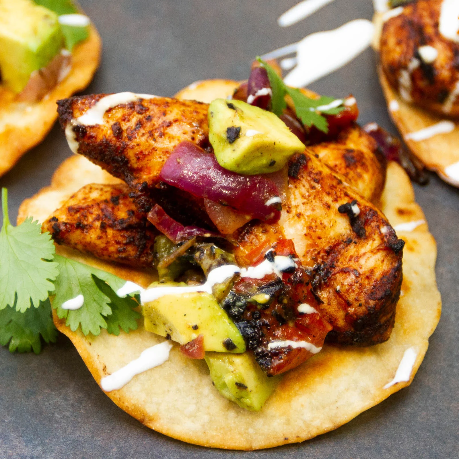 Chicken Tostadas