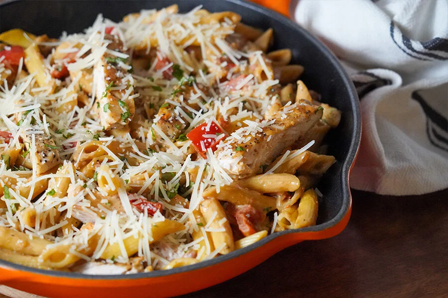 Garlic Parmesan Chicken Pasta