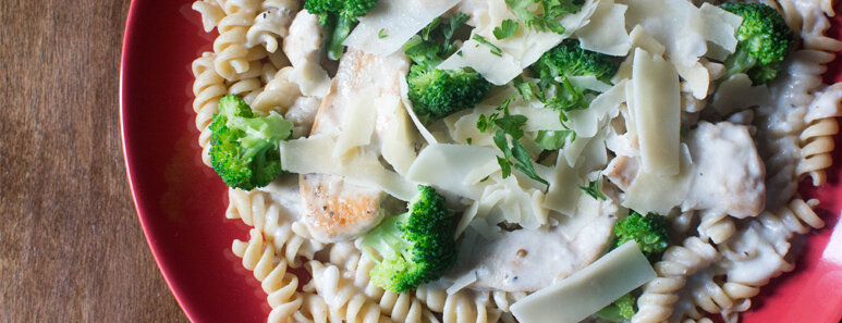 Healthier Chicken Alfredo