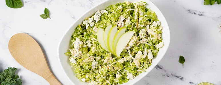 Apple Slaw with Shredded Chicken 