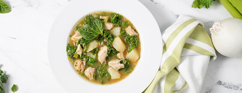Potato &amp; Kale Chicken Soup 