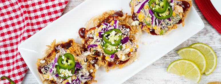 Barbeque Chicken Sandwich with Street Corn Slaw 