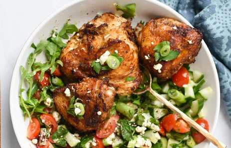 Air Fryer Mediterranean Chicken Thighs