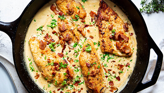 Creamy Chicken and Bacon Skillet