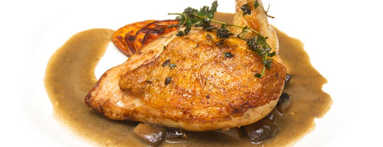 Pan-Roasted Chicken Breast With Cremini Mushroom Sauce