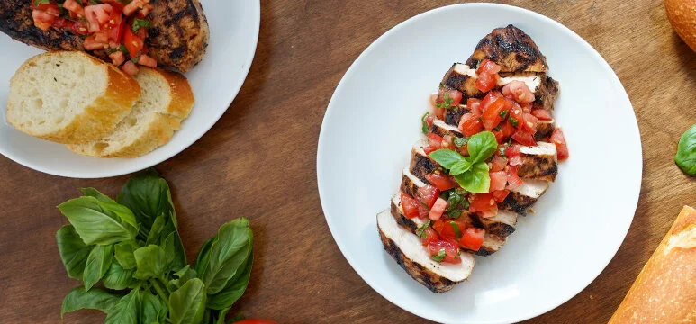 Grilled Chicken Bruschetta 