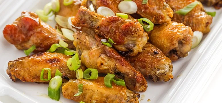 Honey Garlic Glazed Wings