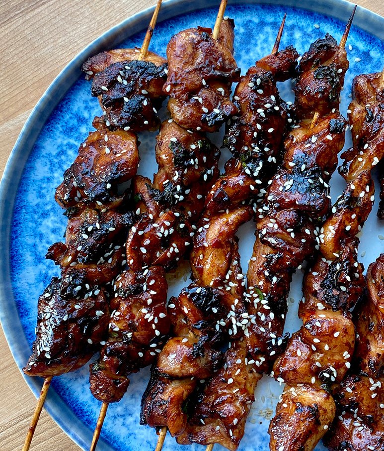 Chili Soy Chicken Skewers