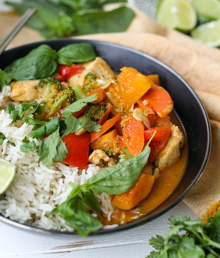 Thai Red Curry Chicken and Vegetables