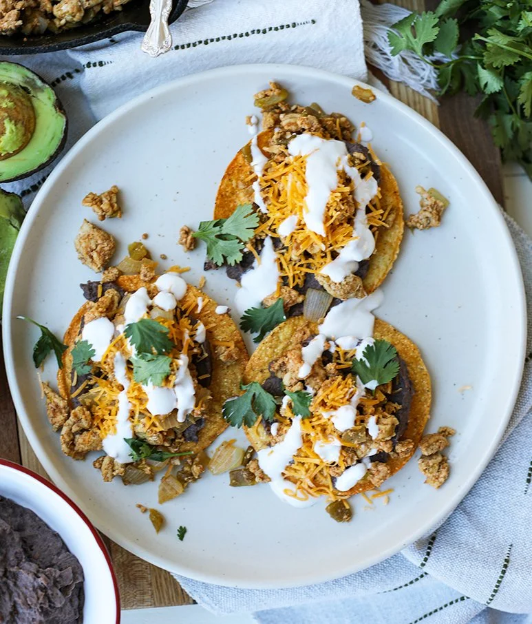Ground Chicken Tostadas