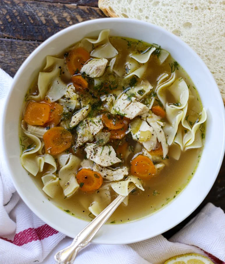 Bone Broth Chicken Noodle Soup