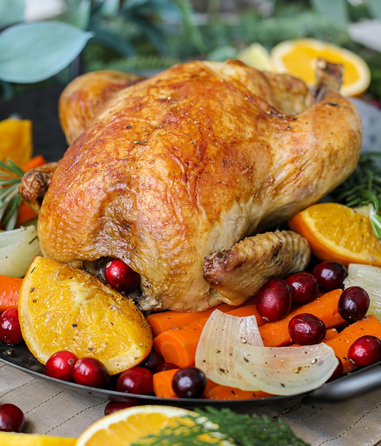 Holiday Citrus and Herb Whole Roasted Chicken