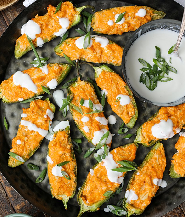 Buffalo Chicken Jalapeno Poppers