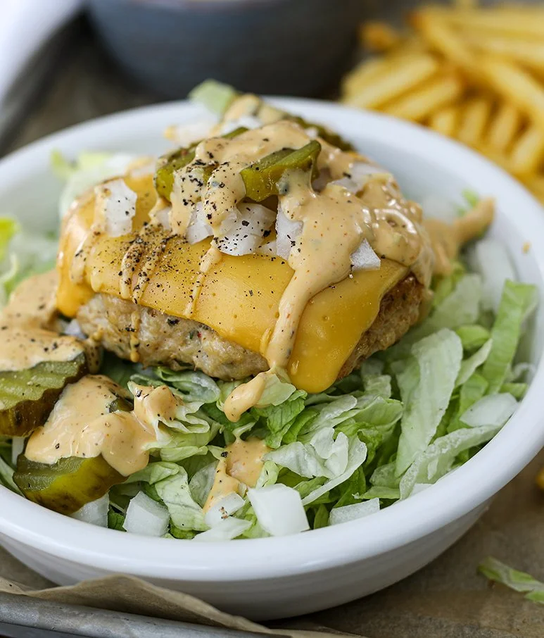 Chicken Burger Bowl