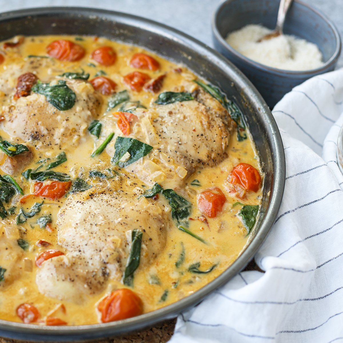 One-Pan Tuscan Chicken Thighs — SMART CHICKEN