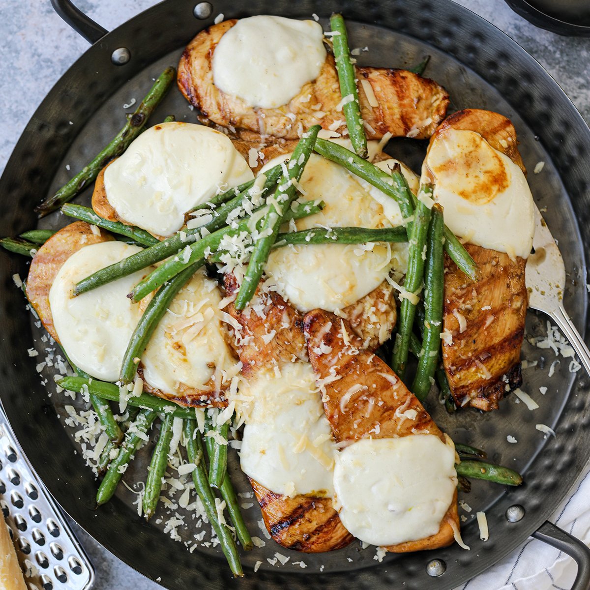 Grilled Balsamic Soy Chicken with Lemon Honey Green Beans 