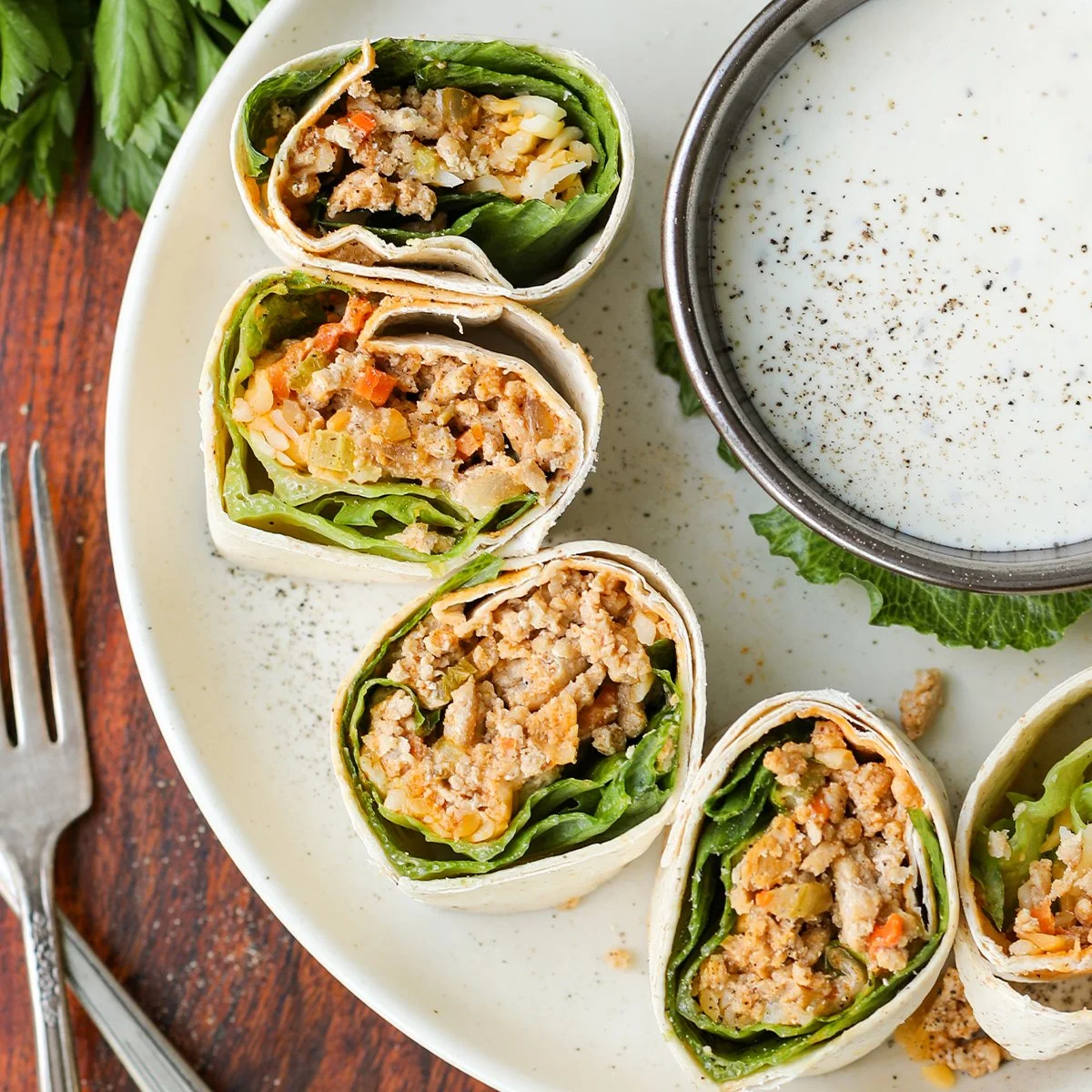 Buffalo Chicken Pinwheels
