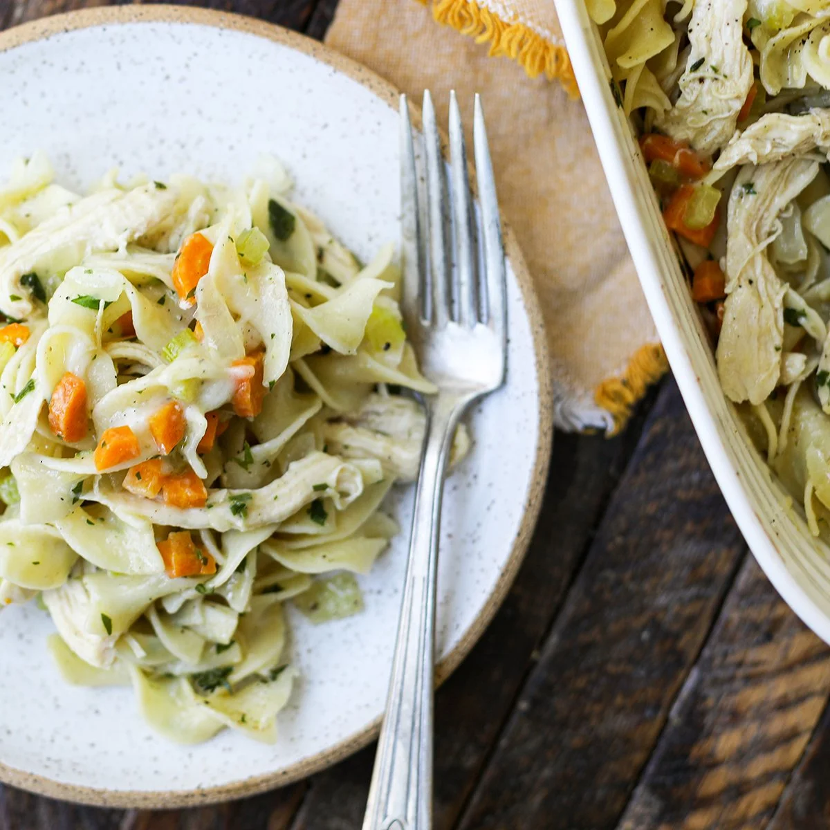 Chicken Noodle Soup Pasta Bake