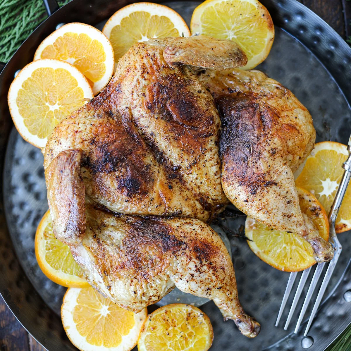 Herb and Citrus Roasted Spatchcock Chicken