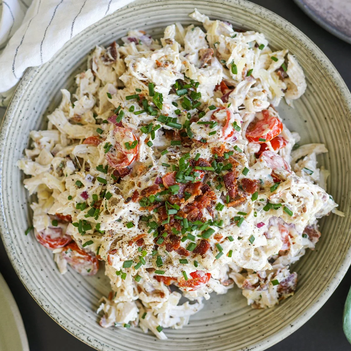 Shredded BLT Chicken Salad