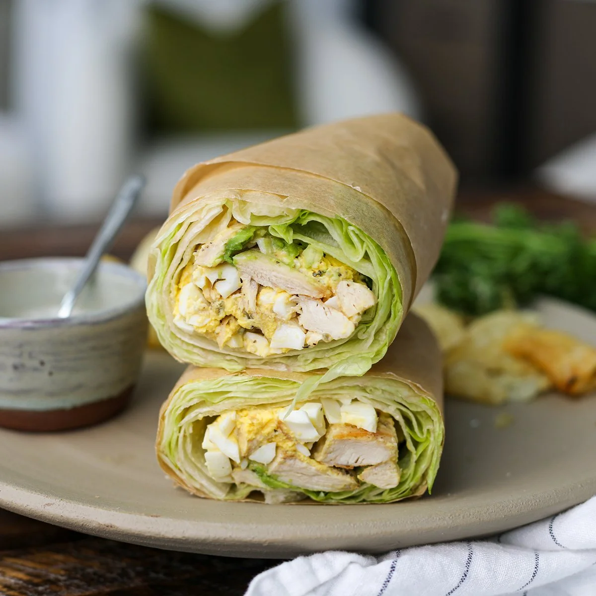 Chicken Caesar Salad Wrap