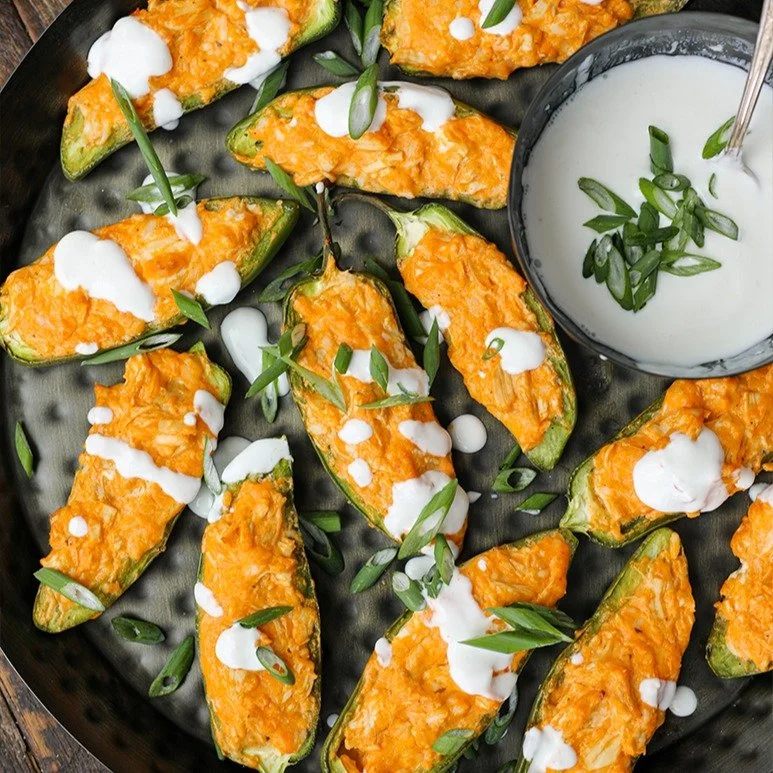 Buffalo Chicken Jalapeno Poppers 😎

Save this recipe now and make it later! 

The perfect party appetizer. Spicy, easy to make and delicious. Serve them on game day, or at your next holiday party. They are easy to grab and enjoy. If you love a littl