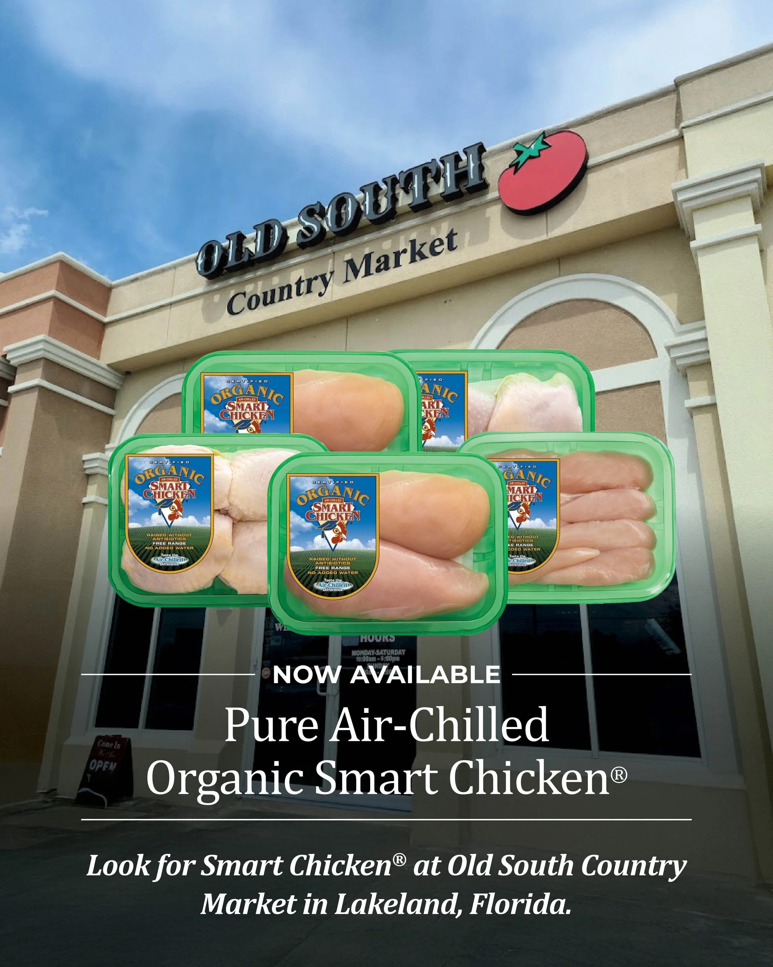 Now available at @oscmlkld 🙌 We love supporting our independent market partners who bring high-quality, thoughtfully raised food to their communities. Look for Pure Air-Chilled Organic Smart Chicken&reg; in Lakeland, FL.