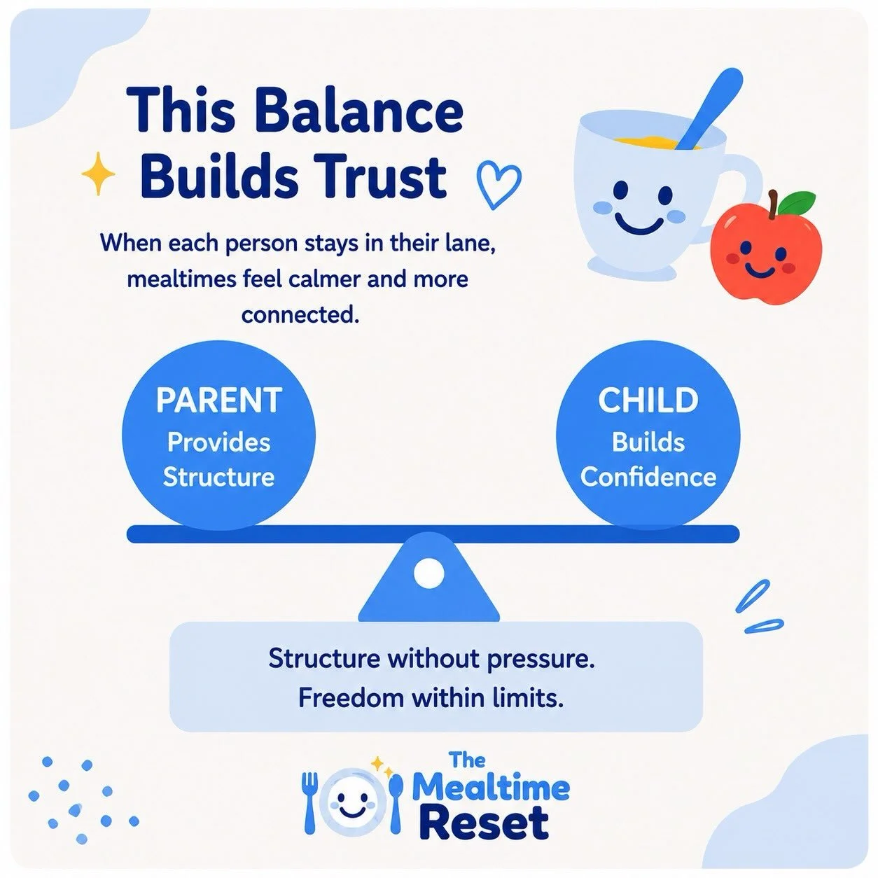 Your job at mealtime is NOT to make your child eat. 🫪

And I know that can be a hard one to hear, especially when you&rsquo;re worried about how much (or how little!) your picky eater is eating.

But here&rsquo;s something I want you to remember:

Y