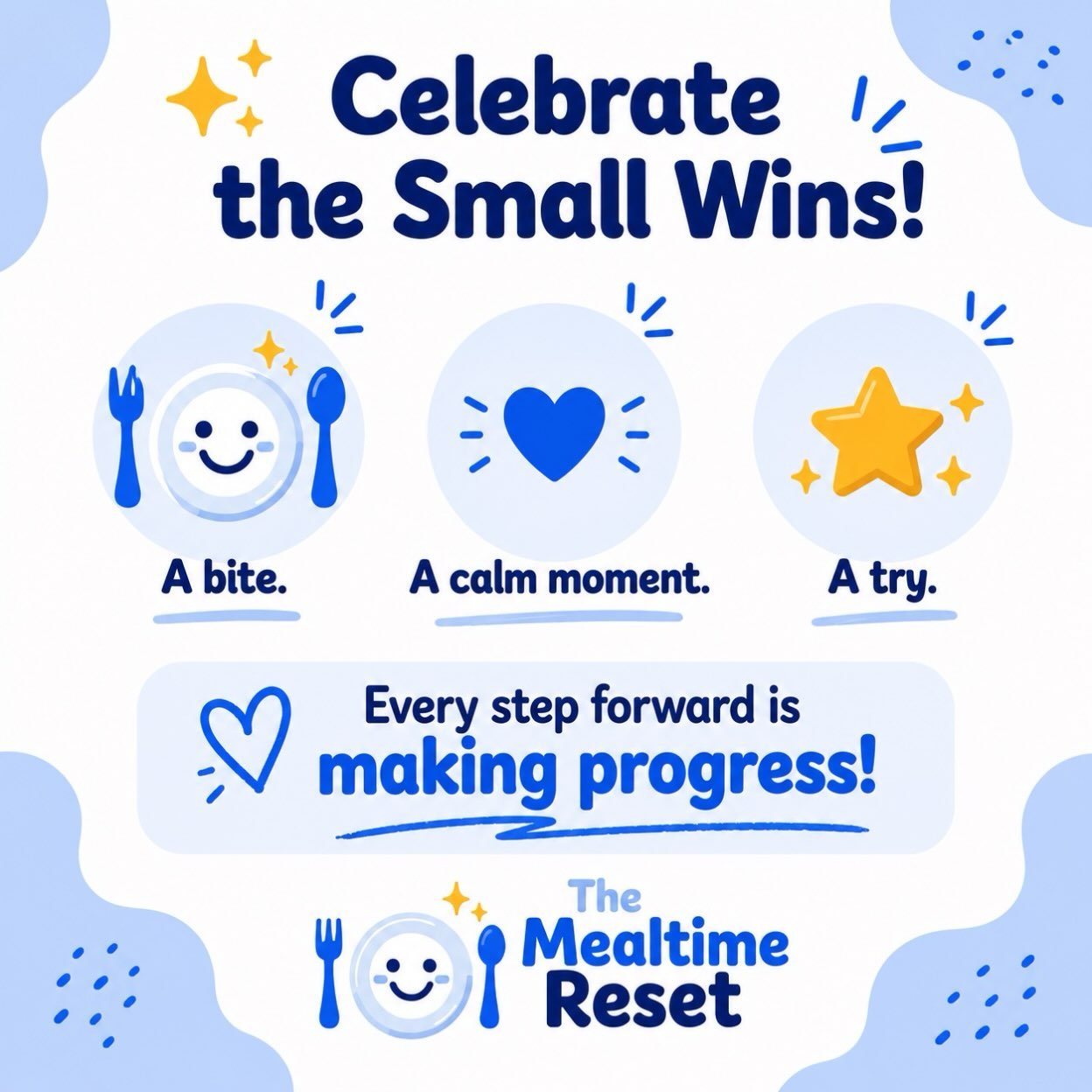 Happy Saturday, friends! Let&rsquo;s focus on the positive today and remember&hellip;

✨ Progress doesn&rsquo;t always look like another bite! ✨

When you&rsquo;re raising a picky eater, it&rsquo;s easy to get caught up in how much your child ate or 