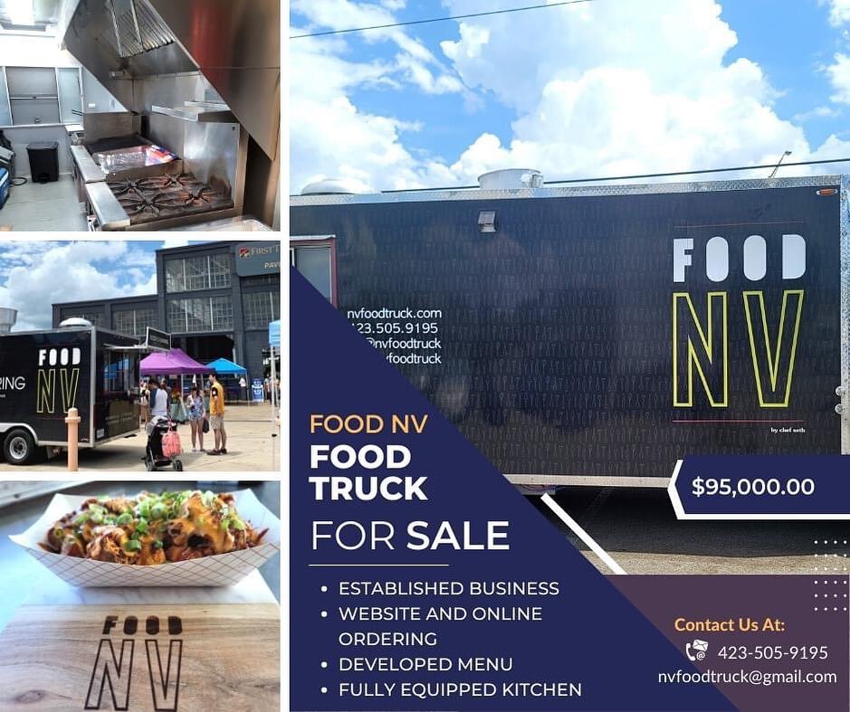 Ever thought of owning your own food truck business? Now is your chance! 

We will be selling Food NV to a new owner, and hopefully someone local to continue selling your favorite NV foods that you've all come to love. We're making it available to Ch