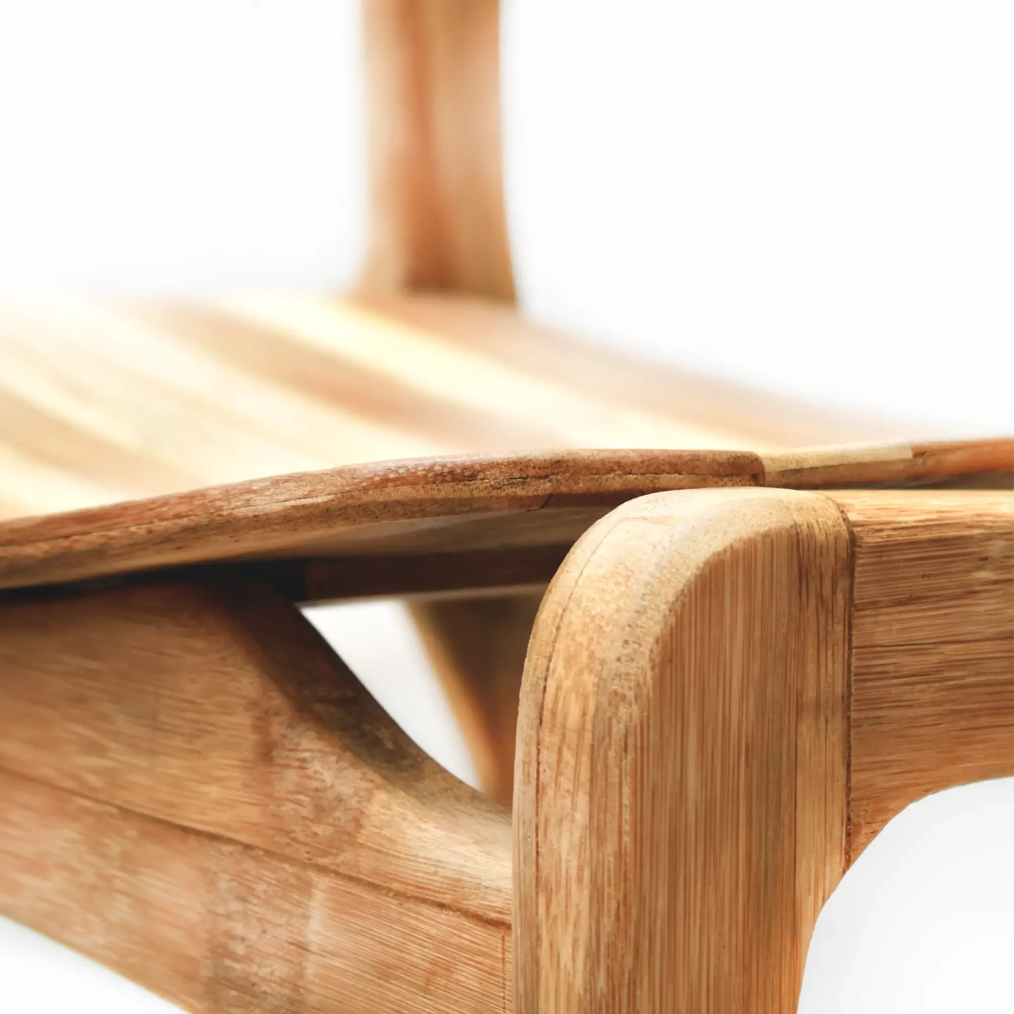 Silla Danesa de bambú - detalle frontal