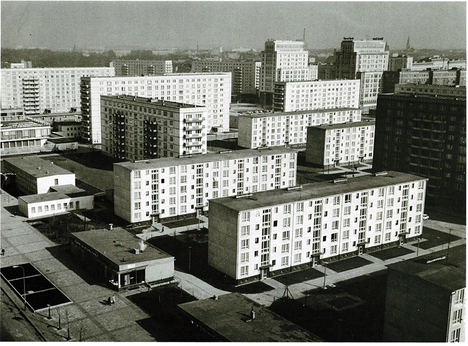 Conjunto habitacional modernista relacionado con el legado de la Bauhaus