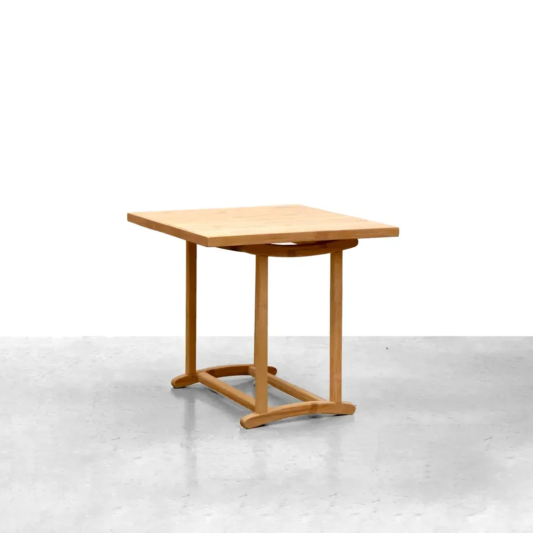 Mesa Primavera de bambú en posición de trabajo o comedor