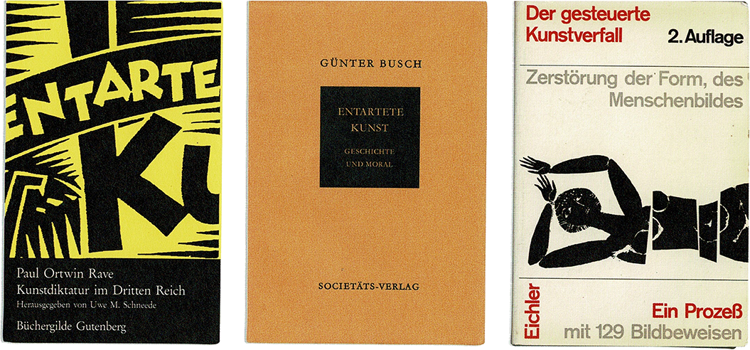 Publicaciones sobre el concepto nazi de arte degenerado, Entartete Kunst