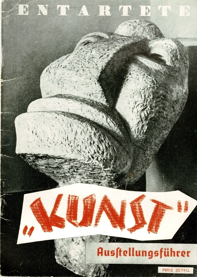 Guía de la exposición nazi Entartete Kunst sobre el llamado arte degenerado