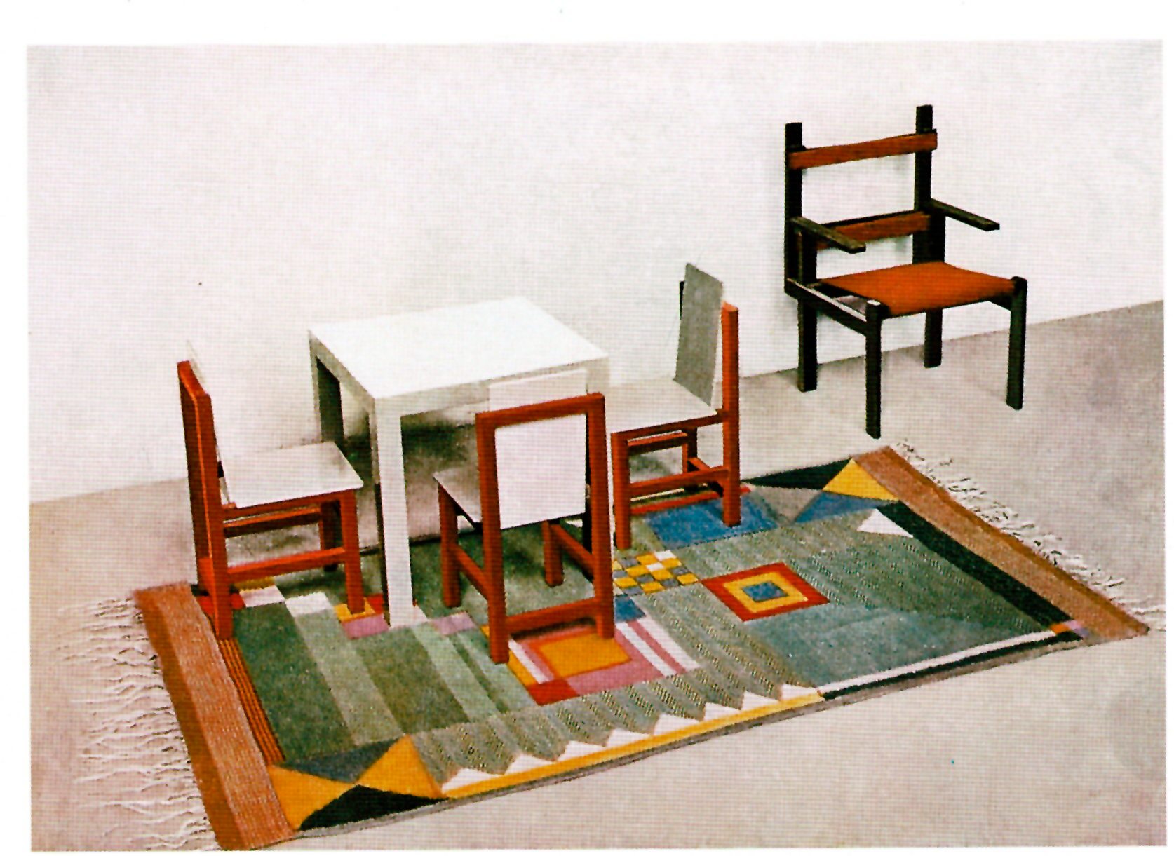 Mobiliario infantil diseñado en la Bauhaus por Alma Siedhoff-Buscher