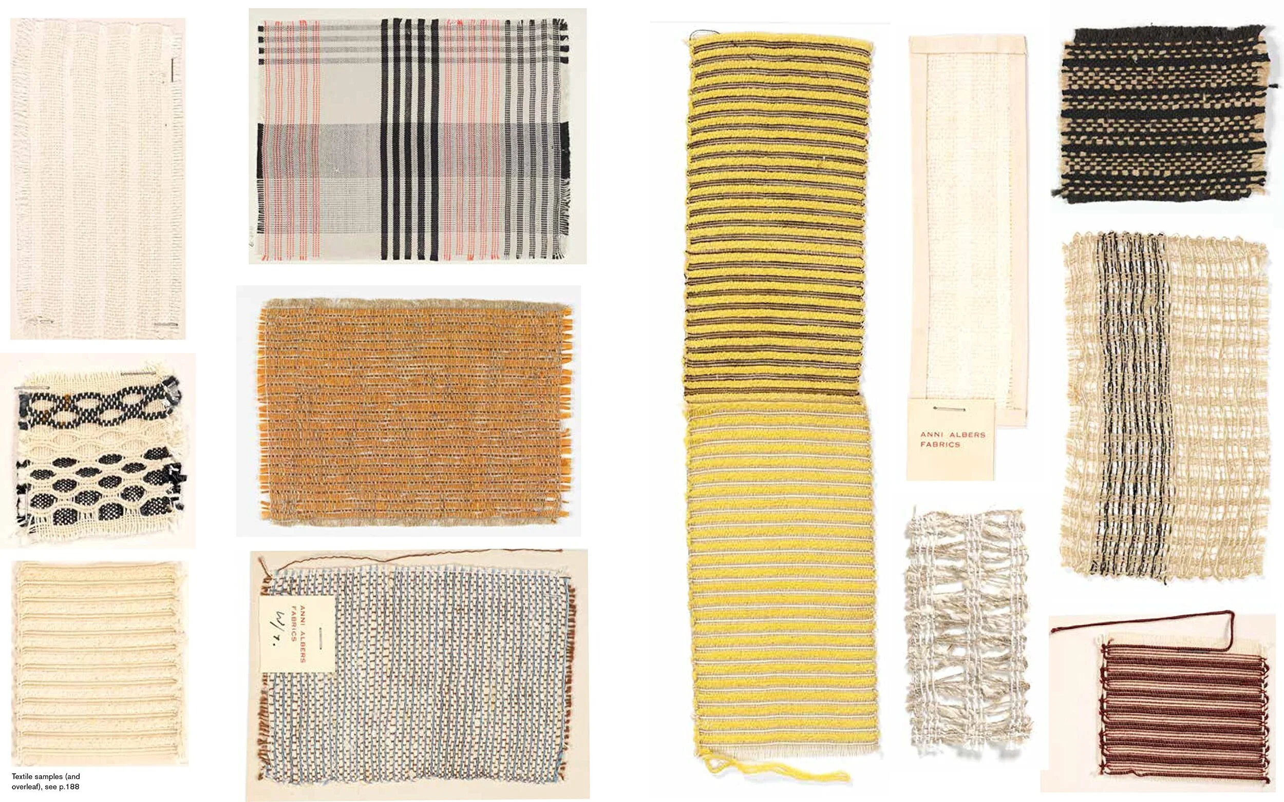 Muestrario de tejidos experimentales de Anni Albers