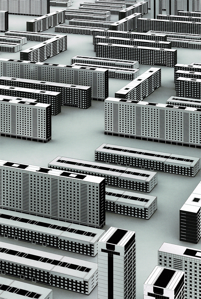 Maqueta del proyecto urbano Nonoalco Tlatelolco