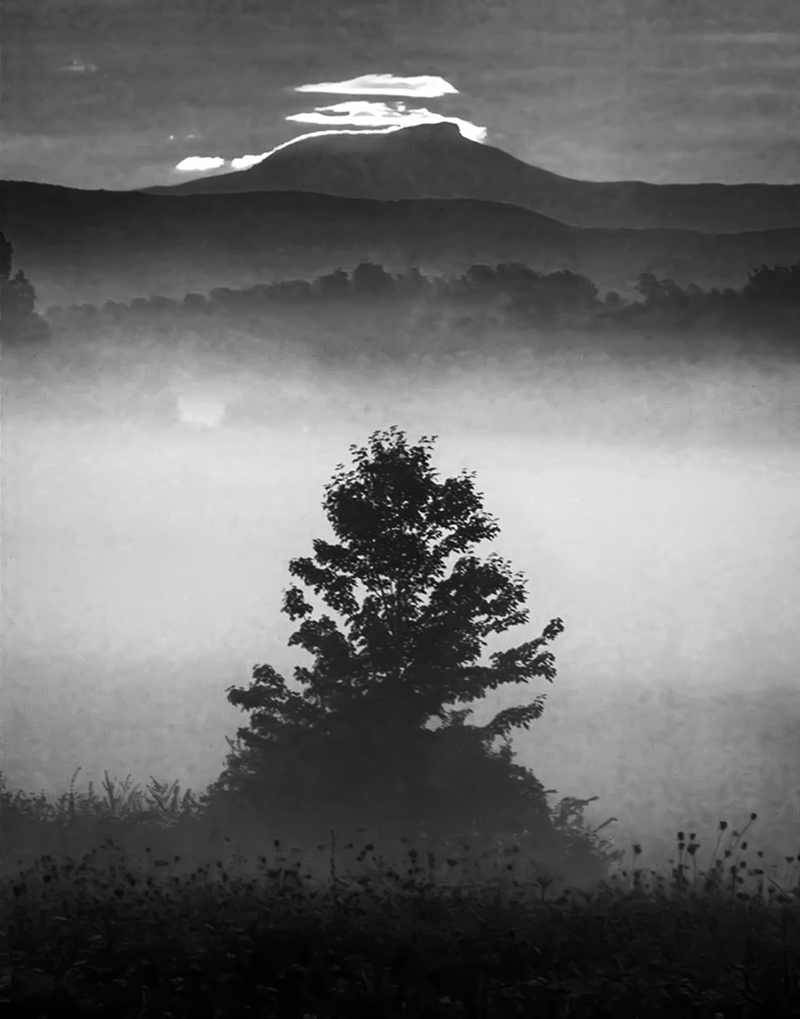 Clouds Over the Mountain, 2019, print, 40 x 60 in, $6,000 (other sizes available)