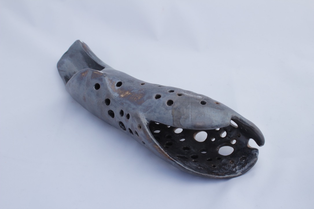 Untitled, 2014, stoneware, 10 x 2 x 2 in, $350