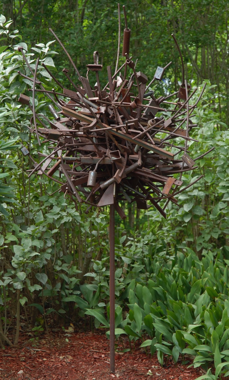 Flower To Seed, 2018, steel, 10 x 4 x 4 in, $10,000