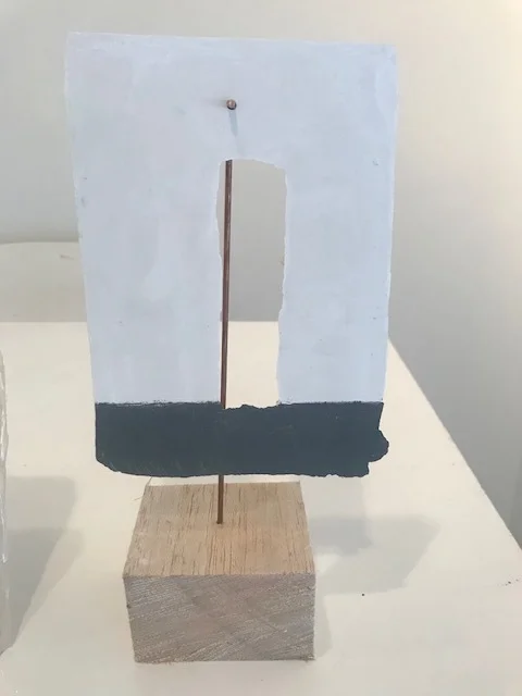 Mark Webber, Small Portal Hydrocal, paint, balsa 6.5 x 4.5 in, $325
