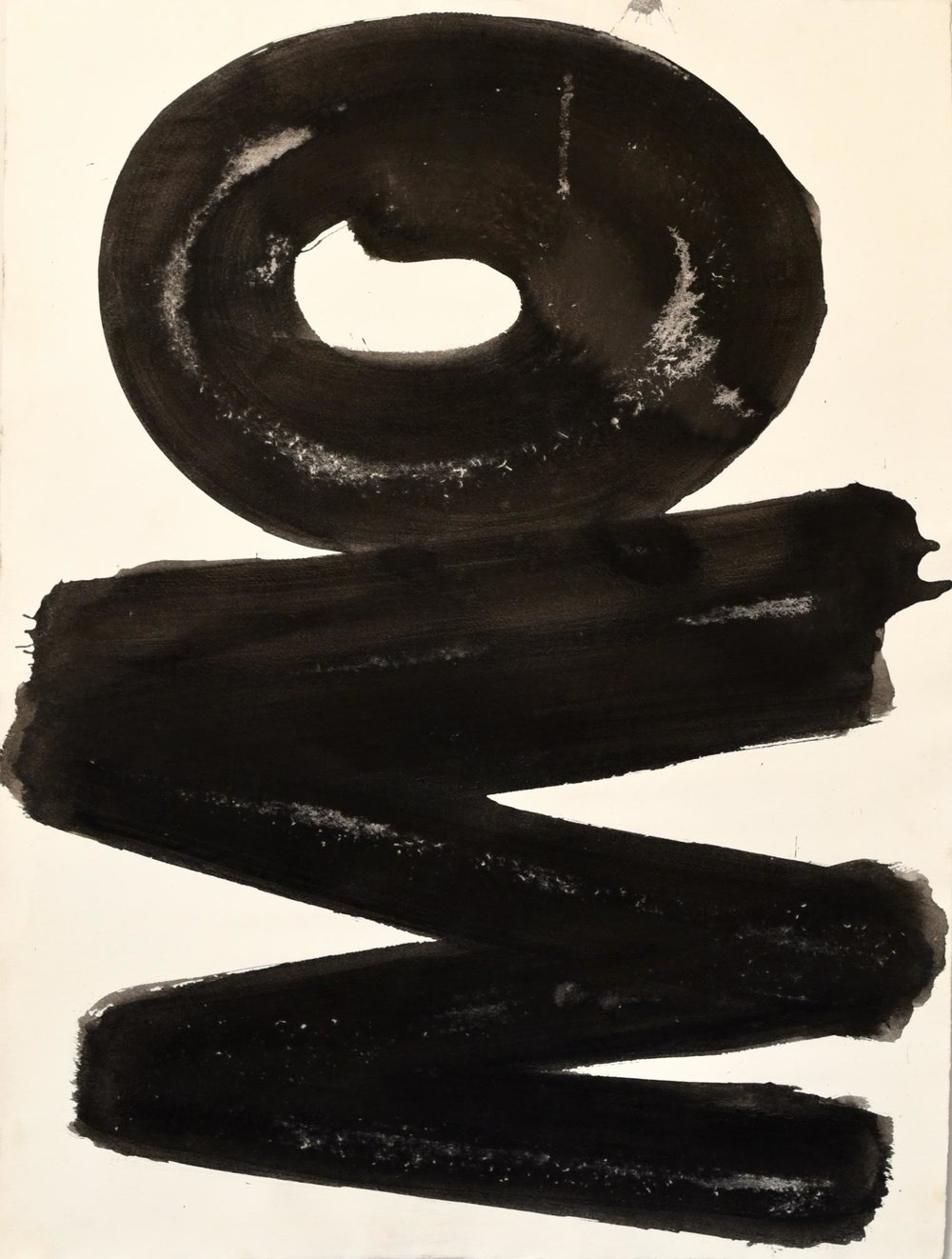 Slivka  Untitled #5, early 70s,  ink on paper, 31 x 23 in, $3000      