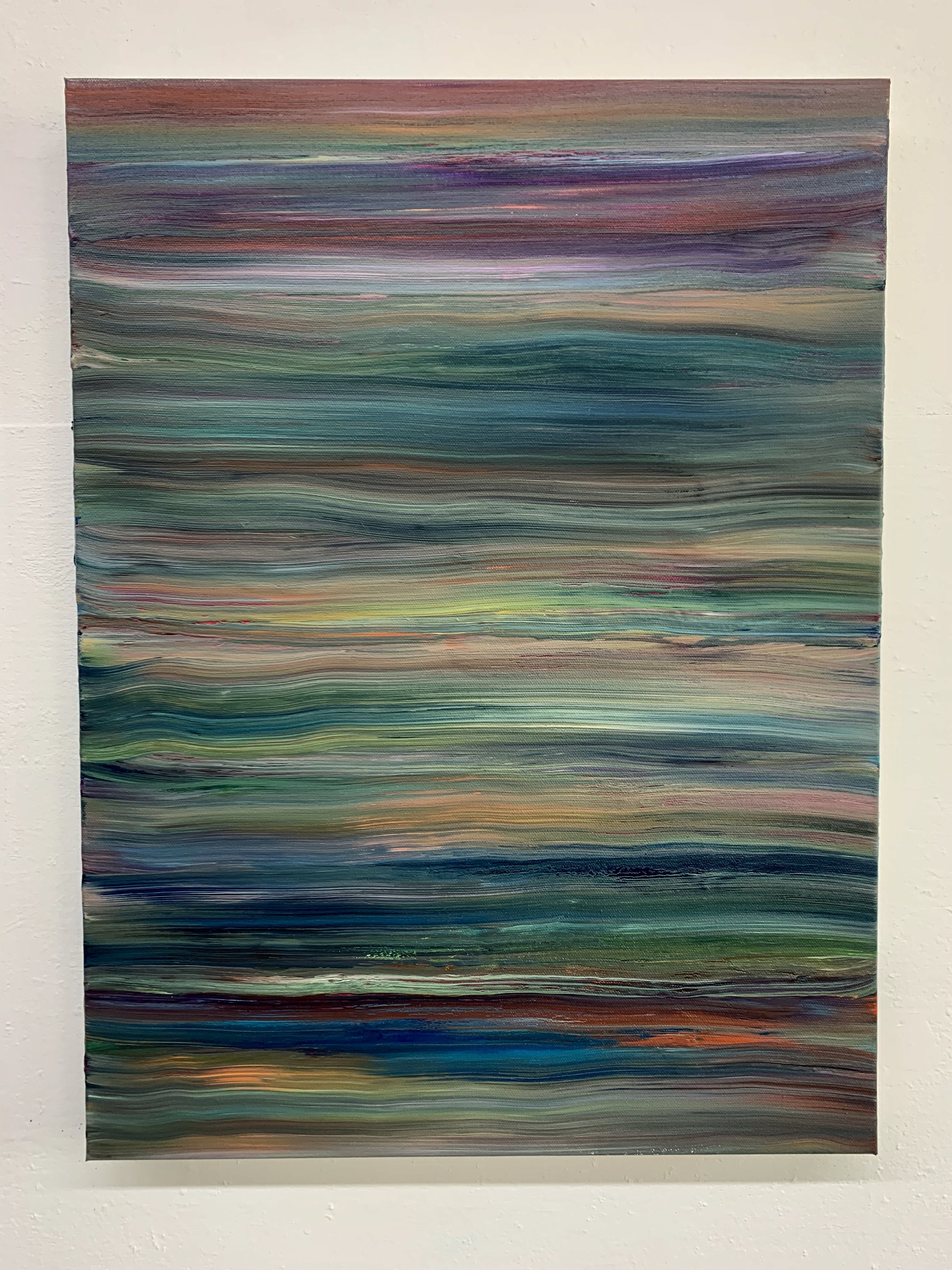 George Singer Harmonic, Haze, acrylic on canvas, 24 x 18 in